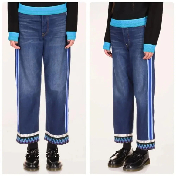 Levi’s x Anna Sui Trimmed Jeans Size 29 - Picture 1 of 11